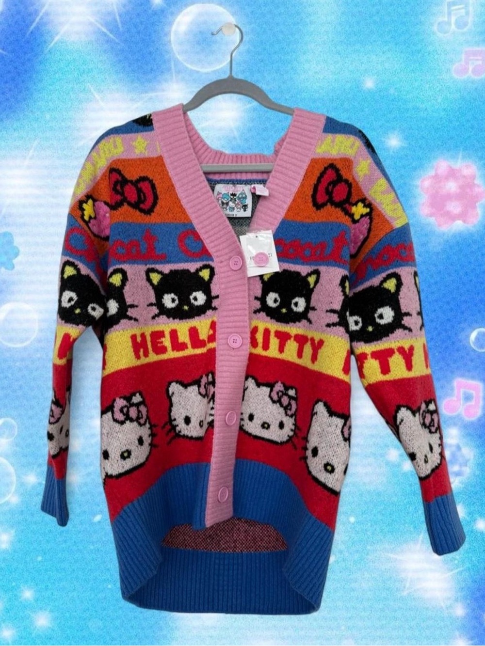 NWT Forever 21 × Hello Kitty & Friends
Colorful Cardigan Size S